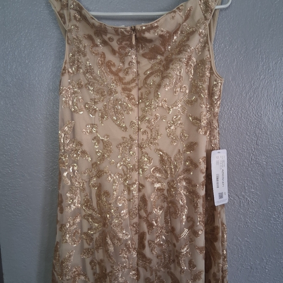 NWT Azazie Porcelain Champagne Dress Formal Mother Of The Bride A16 - Picture 8 of 9